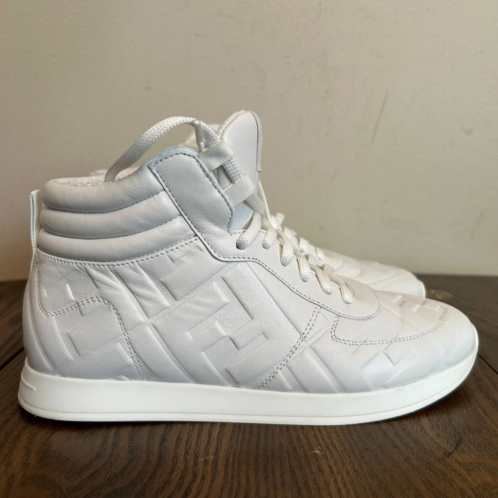 Fendi Sneakers‎ High-Top White Womens 37/7